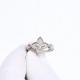 Серебряное кольцо ЮЗ Корона с фианитом