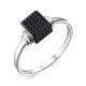 Серебряное кольцо ЮЗ Корона с фианитом