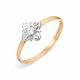 Золотое кольцо Karatov с фианитом