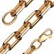 Цепь плетение Якорное из золочёного серебра NOVIKOV
