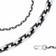 Цепь плетение Якорное из черненого серебра Высоковы 585