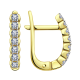 Серьги из лимонного золота Александра с Swarovski