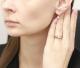 Золотое кольцо Александра с Swarovski