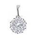 Подвеска из белого золота Александра с Swarovski