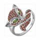 Серебряное кольцо Красносельский ювелир с фианитом