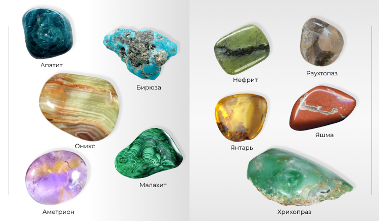 Великолепное разнообразие полудрагоценных камней - блог Novikov24