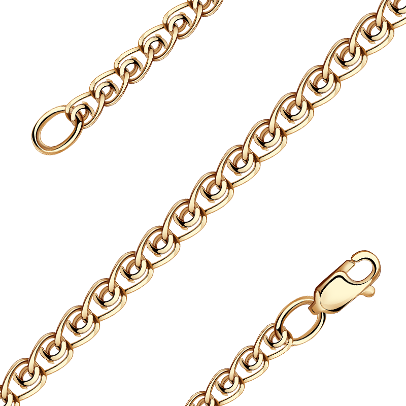 Золотая цепь плетение Лав Красносельский ювелир 113218 — купить в ювелирноминтернет-магазине Novikov24