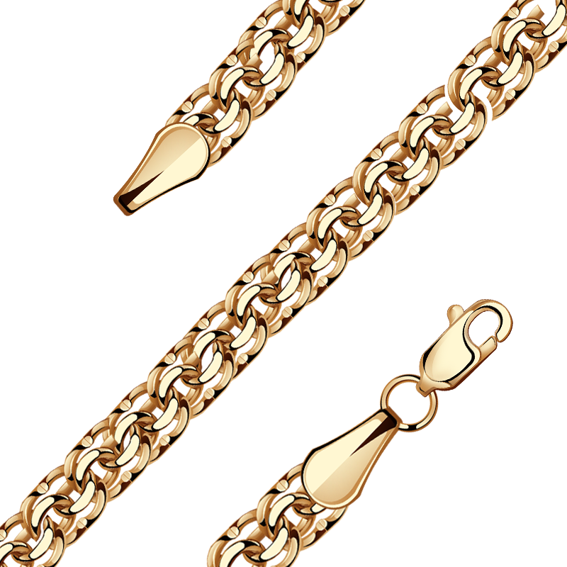 Золотая цепь плетение Бисмарк Александра 115445 — купить в ювелирном интернет-магазине Novikov24
