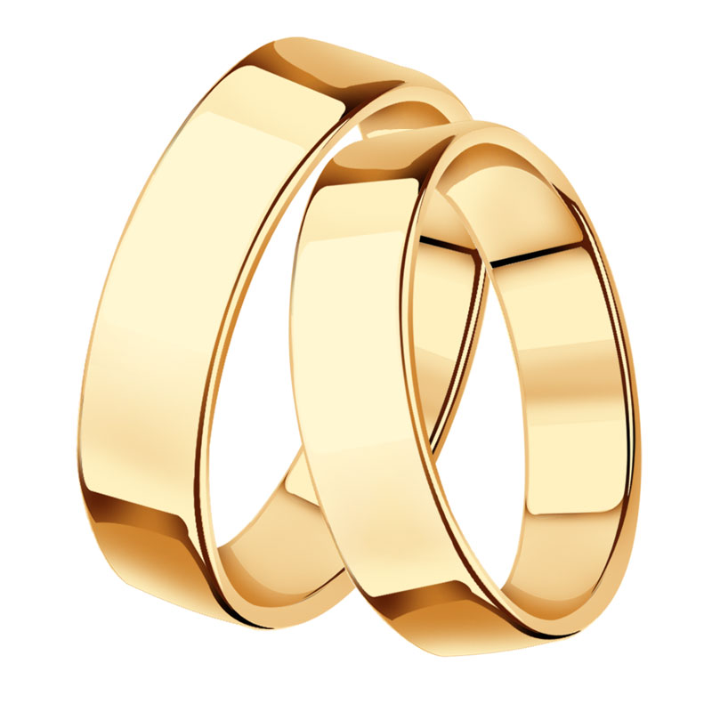 Золотое обручальное кольцо 4 мм SOKOLOV: Золото 585° пробы 89400 — купить в ювелирном интернет-магазине Novikov24