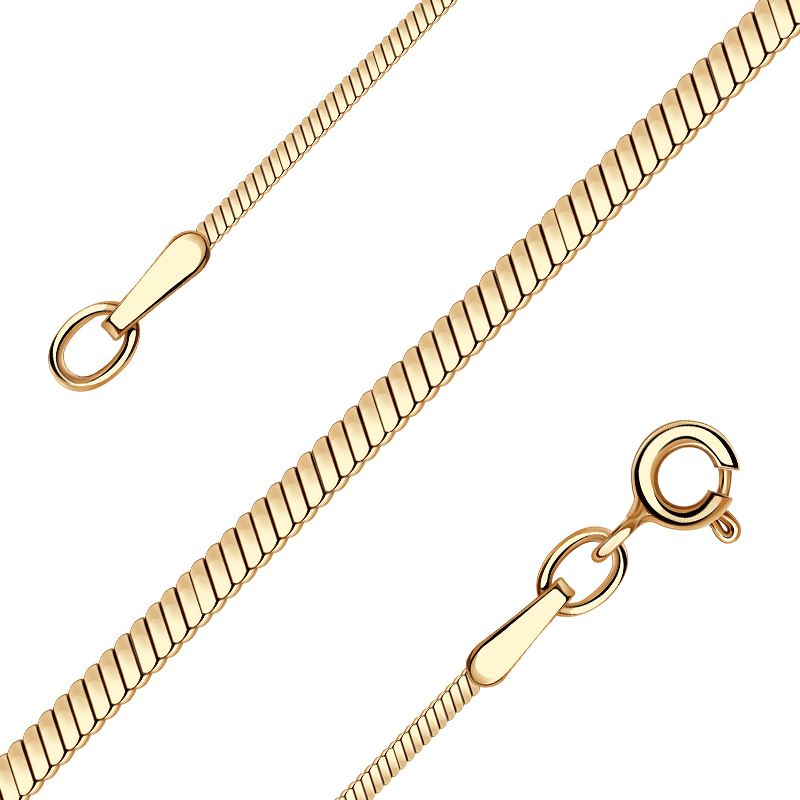 Золотая цепь плетение Снейк (Тонда) Александра 120538 — купить в ювелирноминтернет-магазине Novikov24