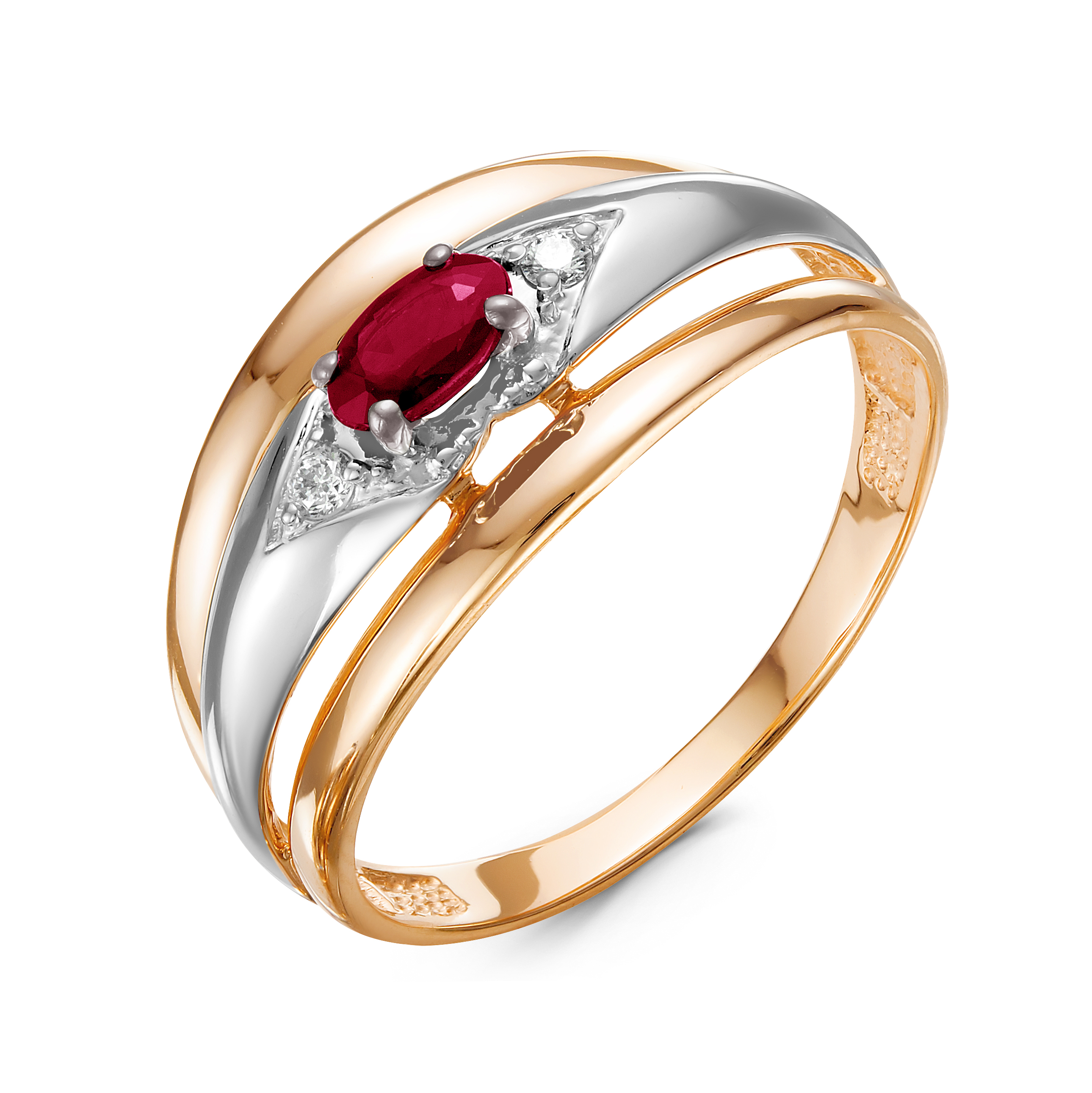 Современные кольца с рубином