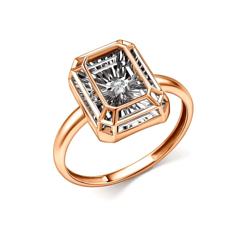 Золотое кольцо GRIGORIEV с танцующим бриллиантом Г01-11-51279-11-00 фото