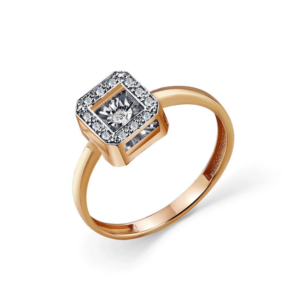 Золотое кольцо GRIGORIEV с танцующим бриллиантом Г01-11-5903-31-00 фото