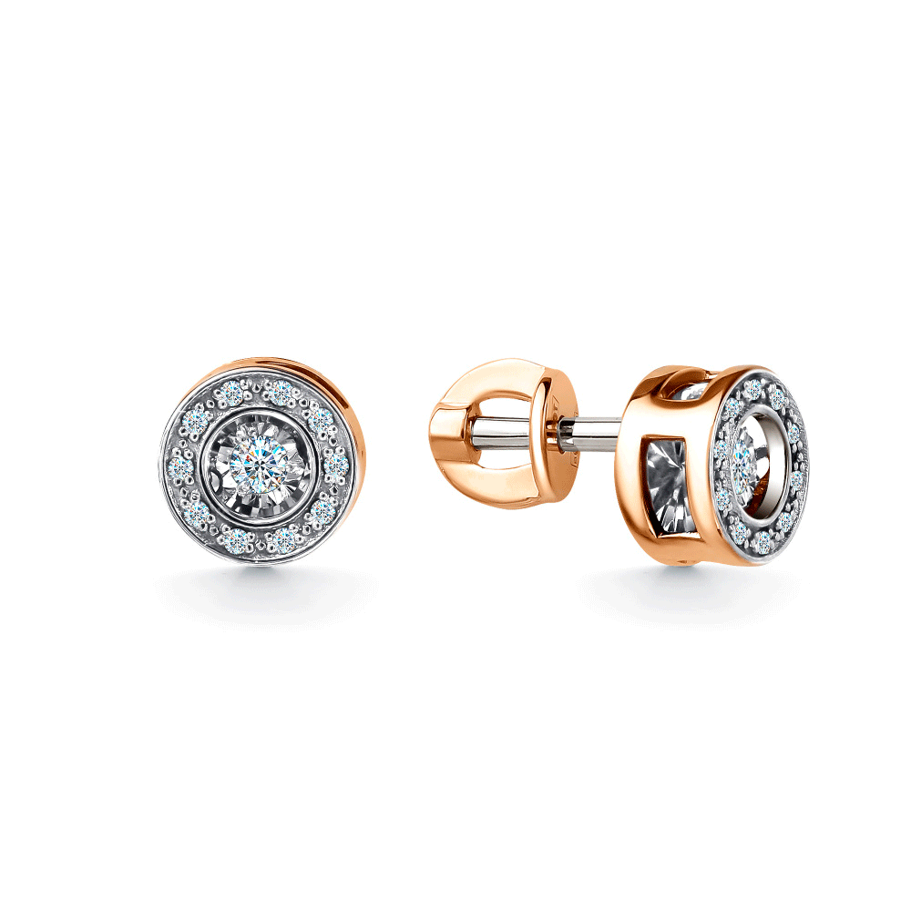 Золотые серьги GRIGORIEV с танцующим бриллиантом Г12-11-5905-31-00 фото